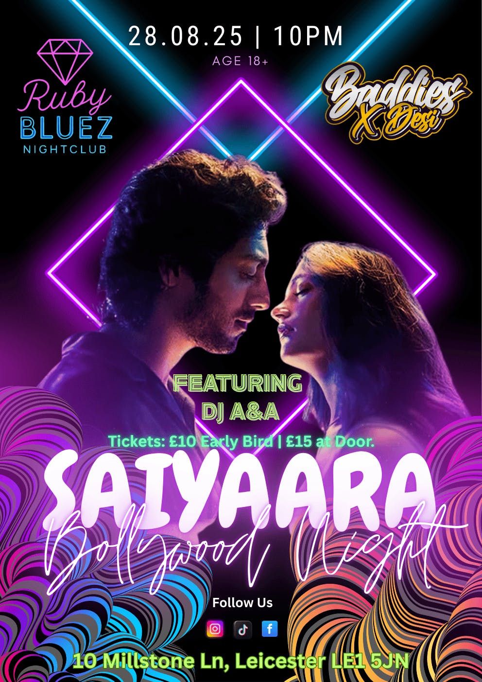 \ud83c\udf89 SAIYAARA \u2013 Bollywood Night \ud83c\udfb6