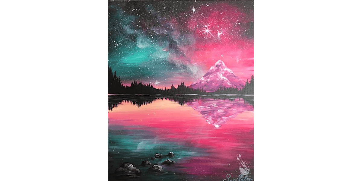 Cosmic Mountain Reflections - Paint and Sip in Denver | Classpop!\u2122