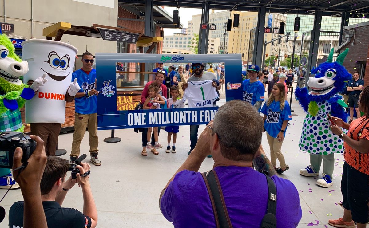 Parking Hartford Yard Goats at Chesapeake Baysox