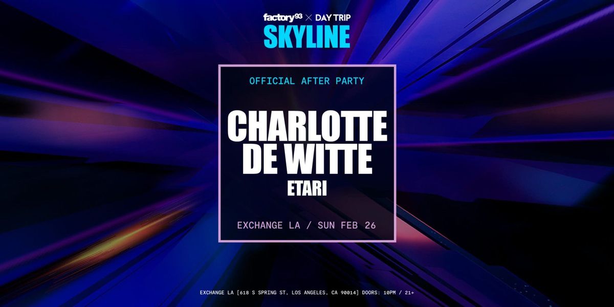 Charlotte de Witte (21+)