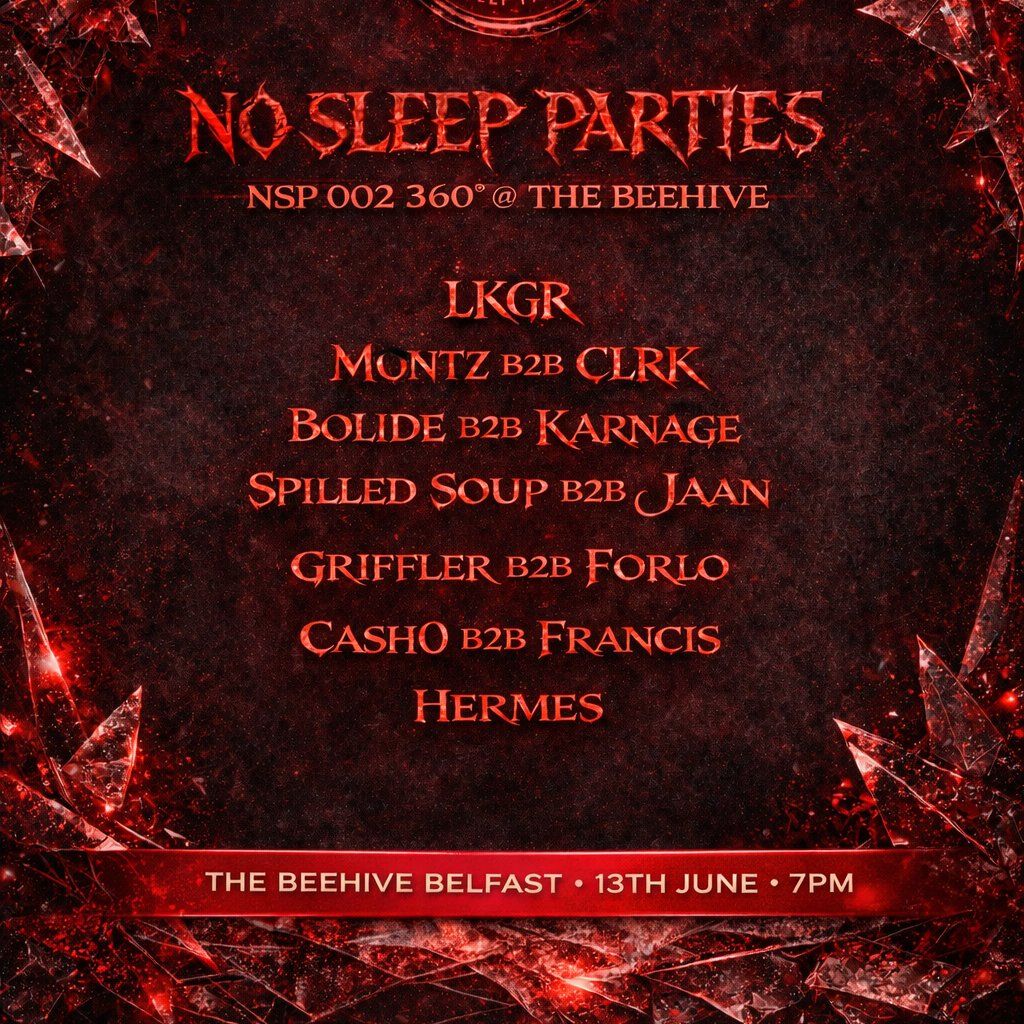 NO SLEEP PARTIES: NSP 002 - 360\u00b0 @ The Beehive