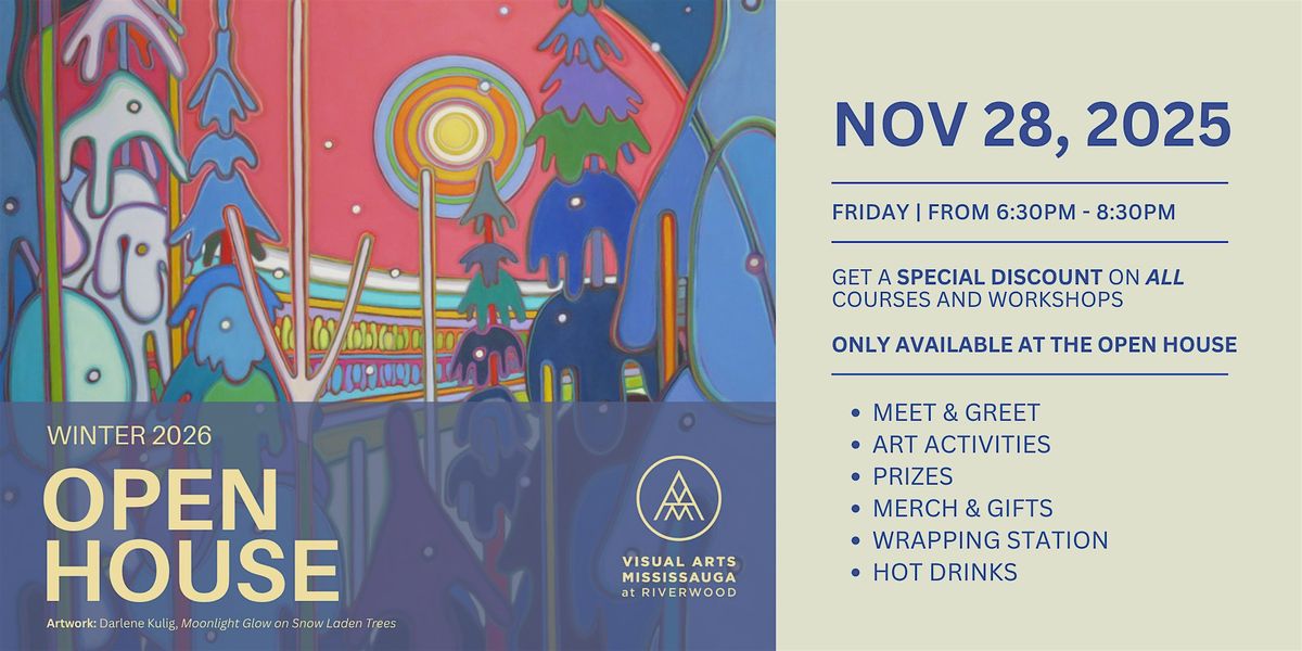 Visual Arts Mississauga's Winter 2026 Open House