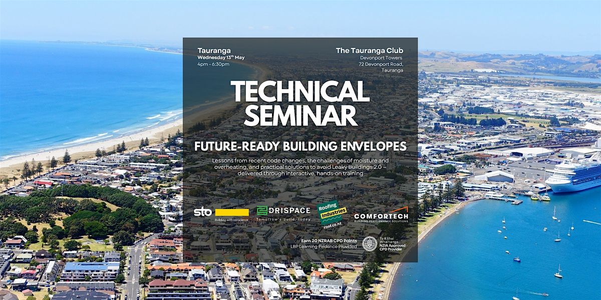 Technical Seminar for Architects, Designers & Specifiers - TAURANGA