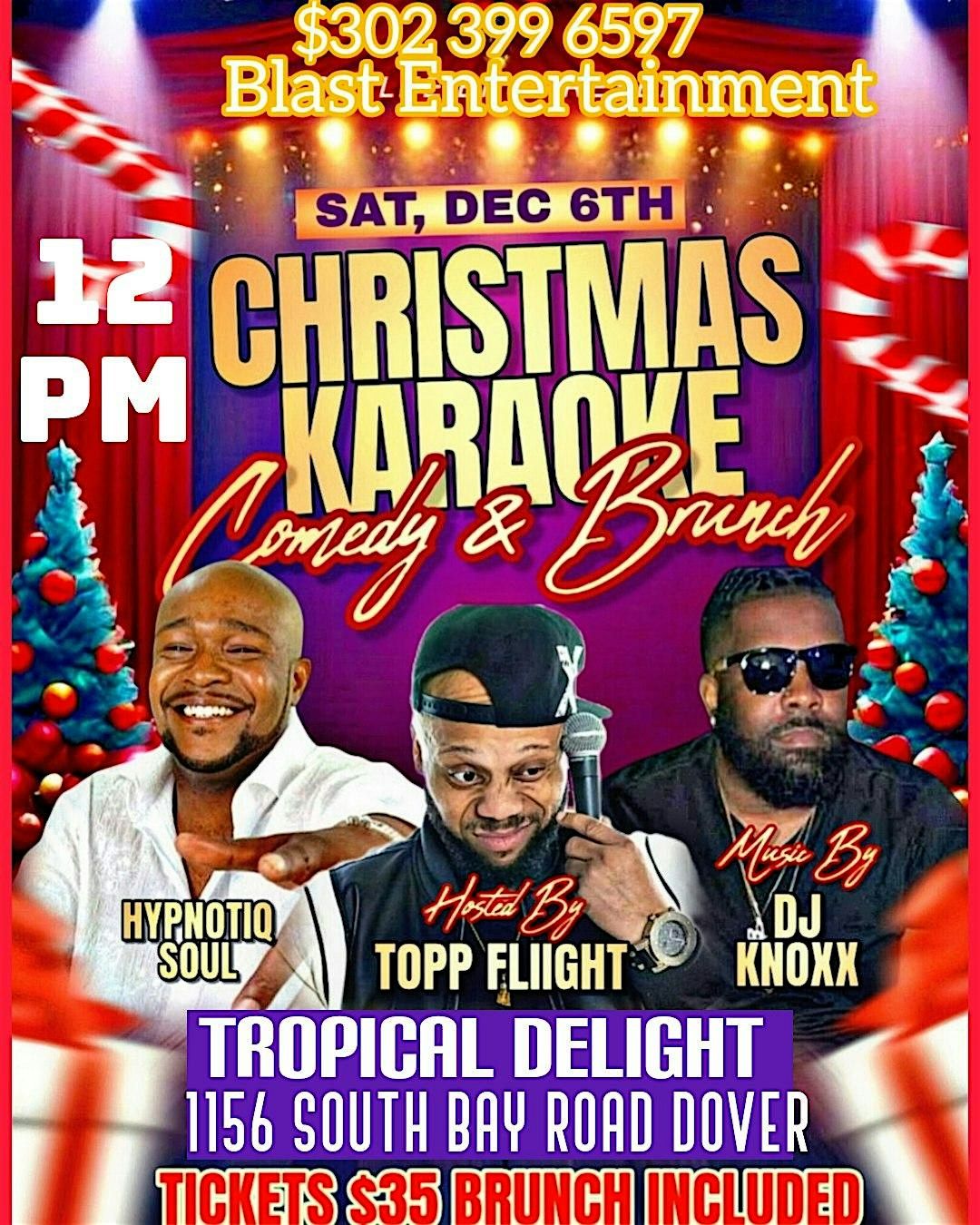 XMAS  comedy karaoke Brunch included