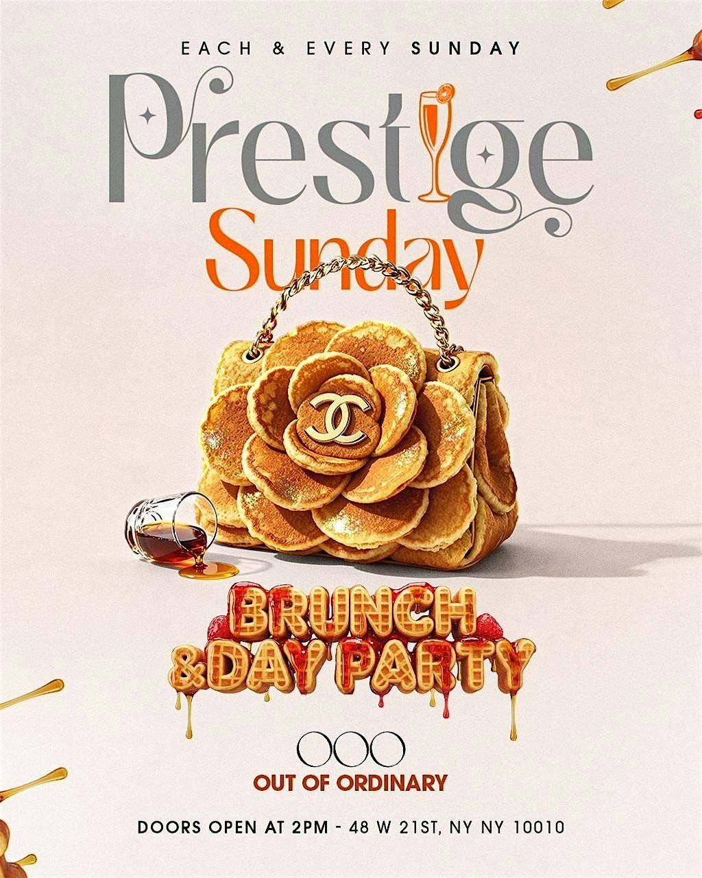 PRESTIGE CLUB & DAY PARTY at Out Of Ordinary