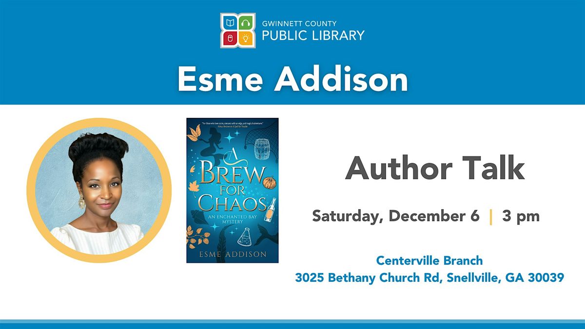 Author Talk | Esme Addison