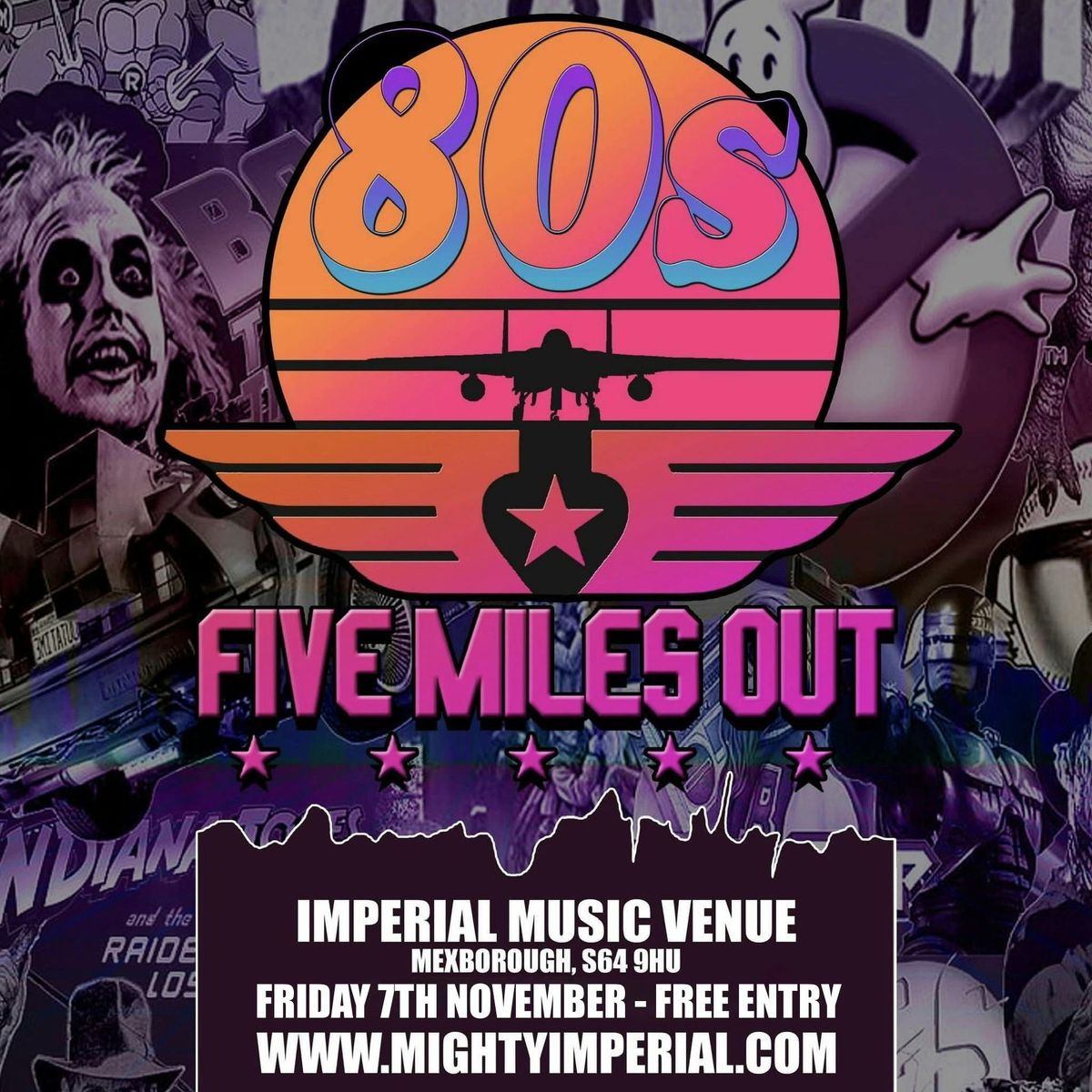 FREE ENTRY - FIVE MILES OUT