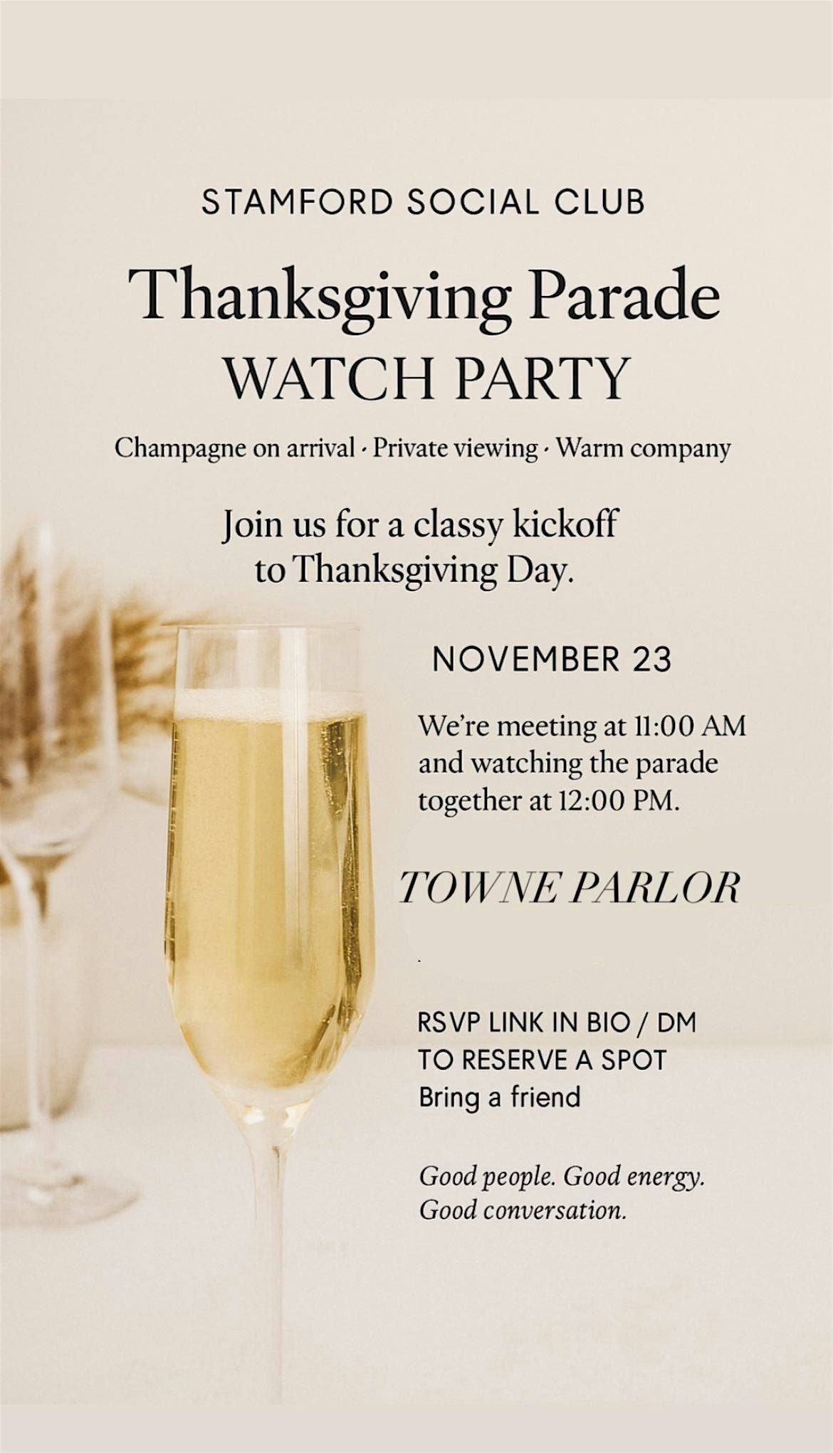 Stamford Social Club Thanksgiving Parade Viewing