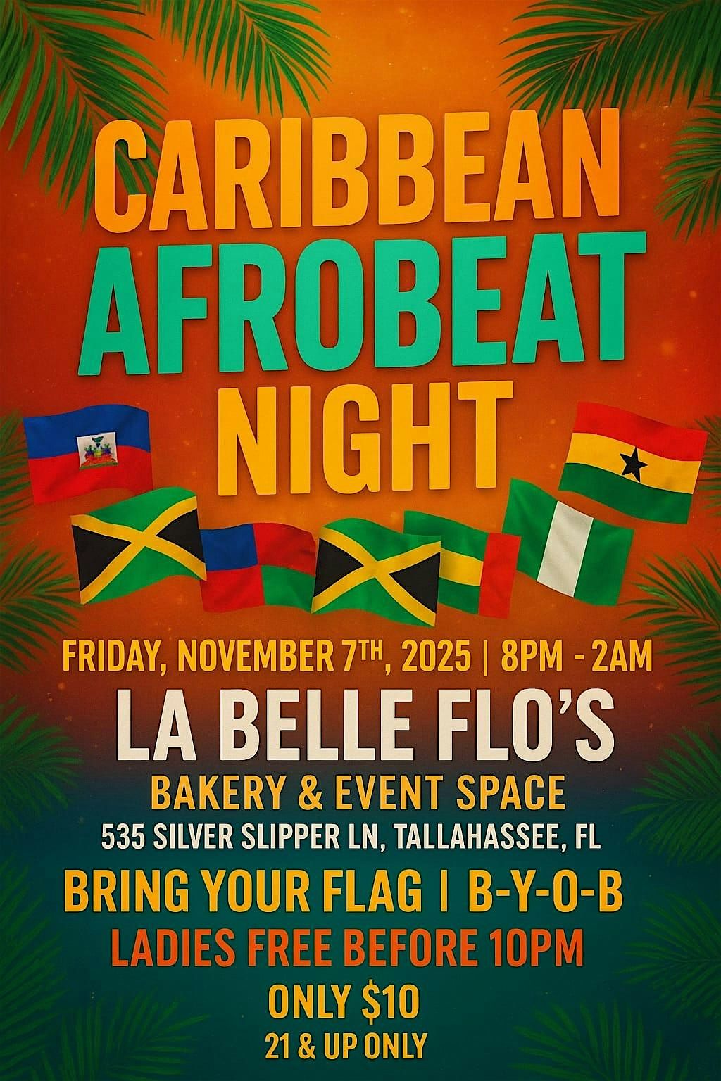 Caribbean Afrobeat Night at La Belle Flo\u2019s