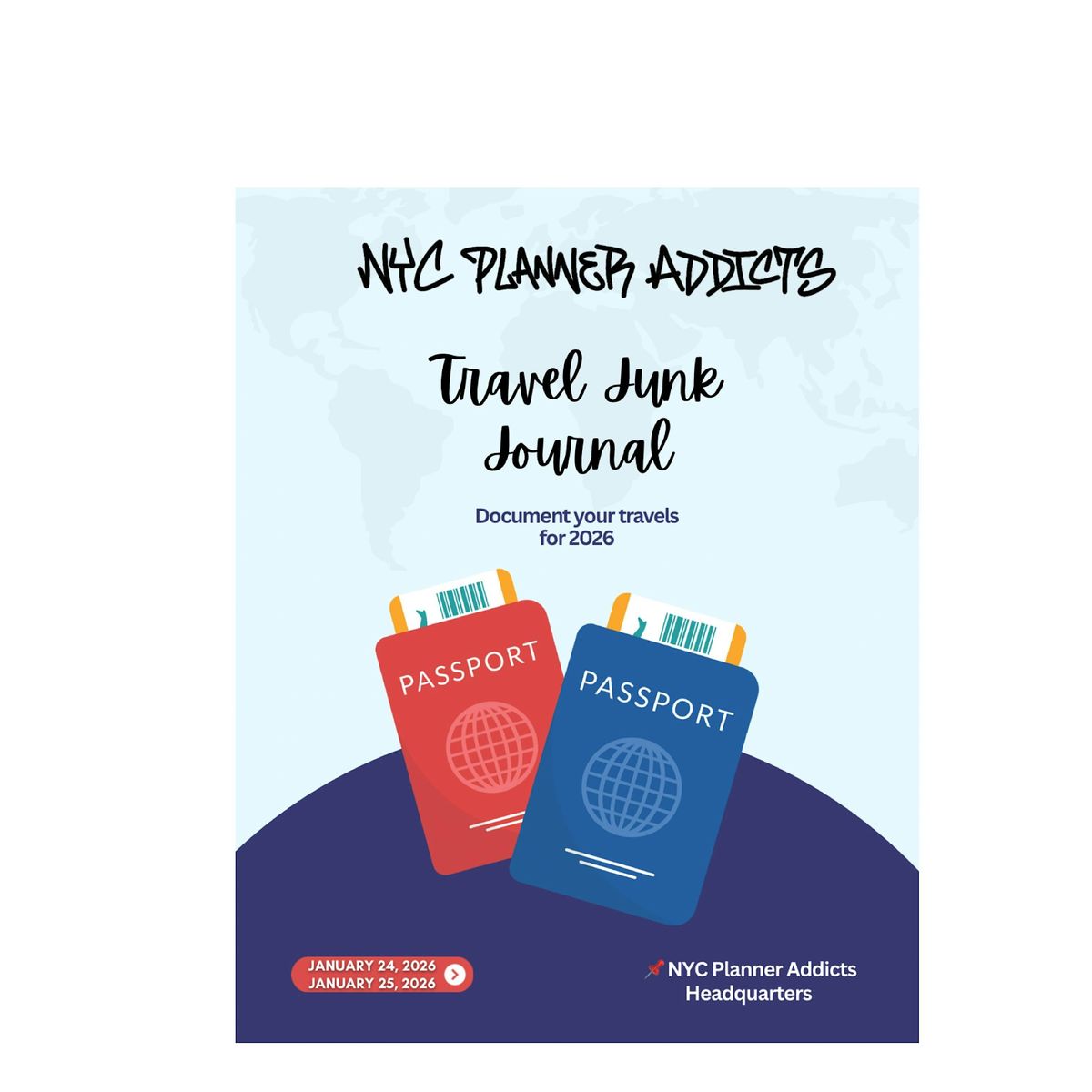 NYC Planner Addict\u2019s Travel Junk Journal
