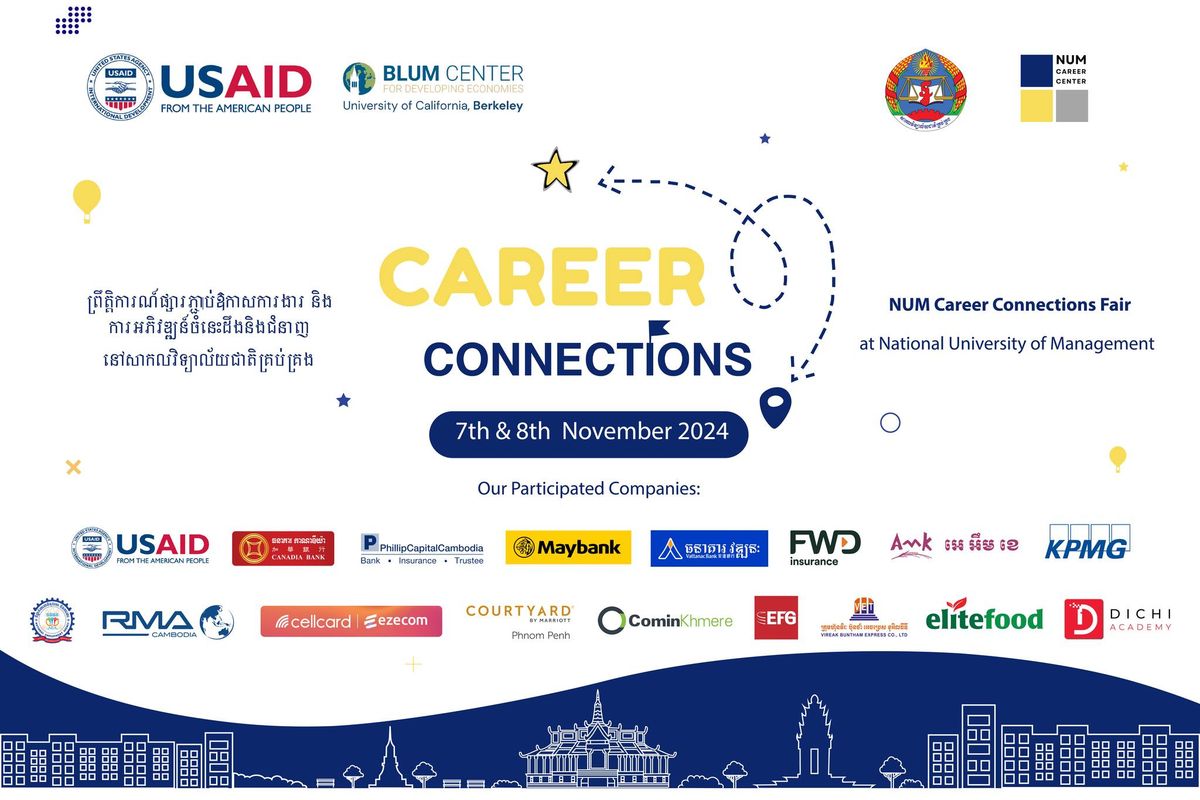 Career Connections Fair 2024 National University of Management, Phnom