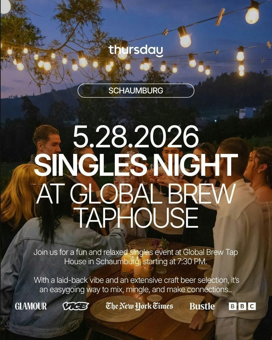 Thursday | Schaumburg Singles Night | Global Brew Taphouse