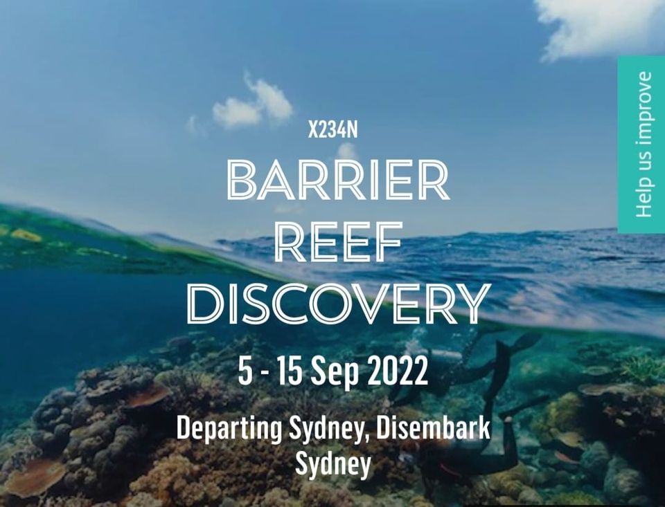 X234N, BARRIER REEF DISCOVERY PACIFIC EXPLORER 10 nights, 4 Ports ...