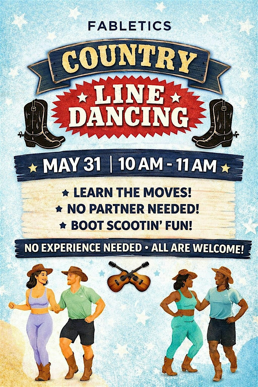 Country Line Dancing with Kayla at Fabletics Legacy West