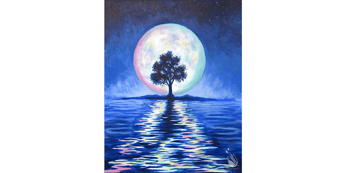 Moon Reflections - Paint and Sip in San Antonio | Classpop!\u2122