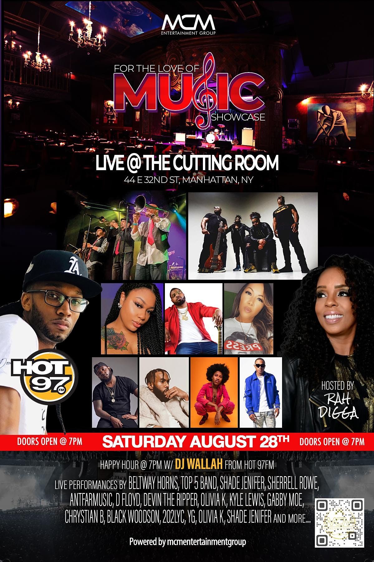 MCM Indie Concert hosted by Rah Digga, Hot 97s  DJ Wallah @The Cutting Room