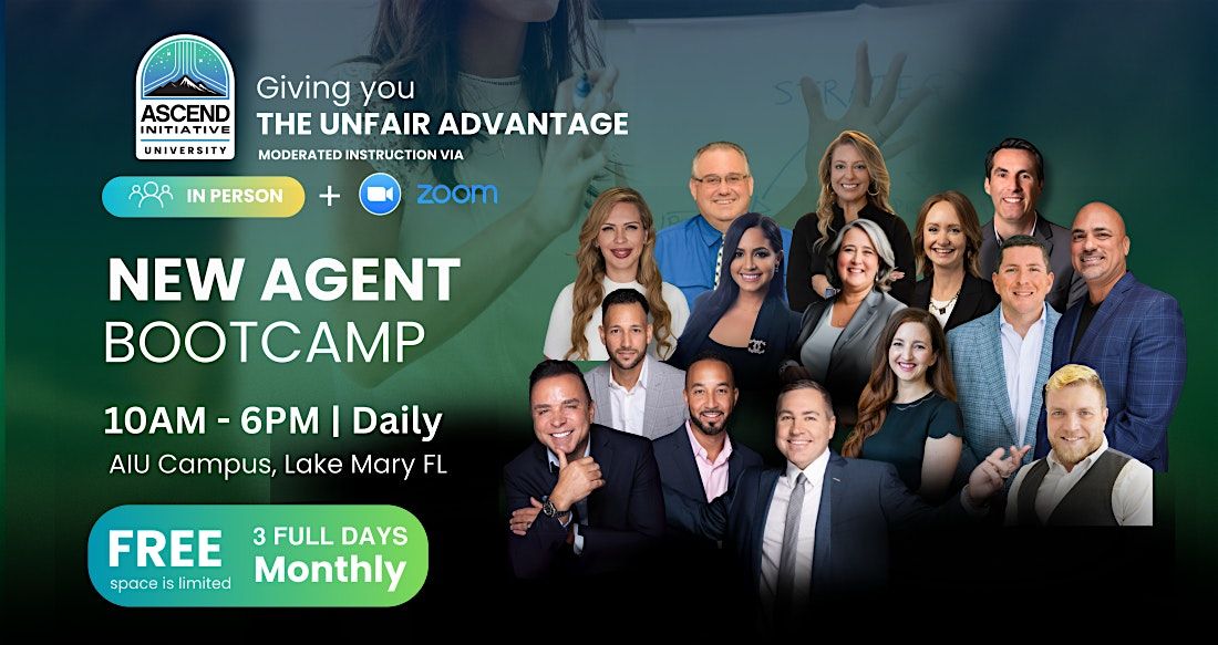 AGENT BOOTCAMP - January 27, 28 & 29
