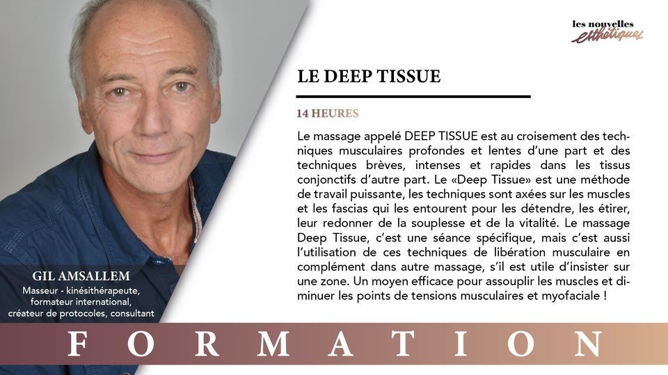 Formation > Le Deep Tissue - 9 & 10 novembre - Paris - Gil Amsallem