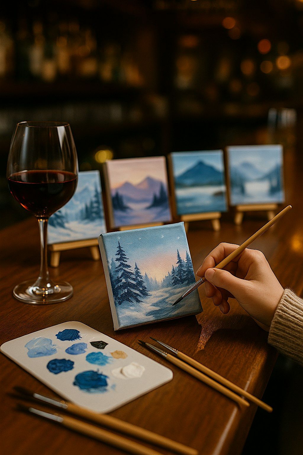 Landscapes Paint and Sip