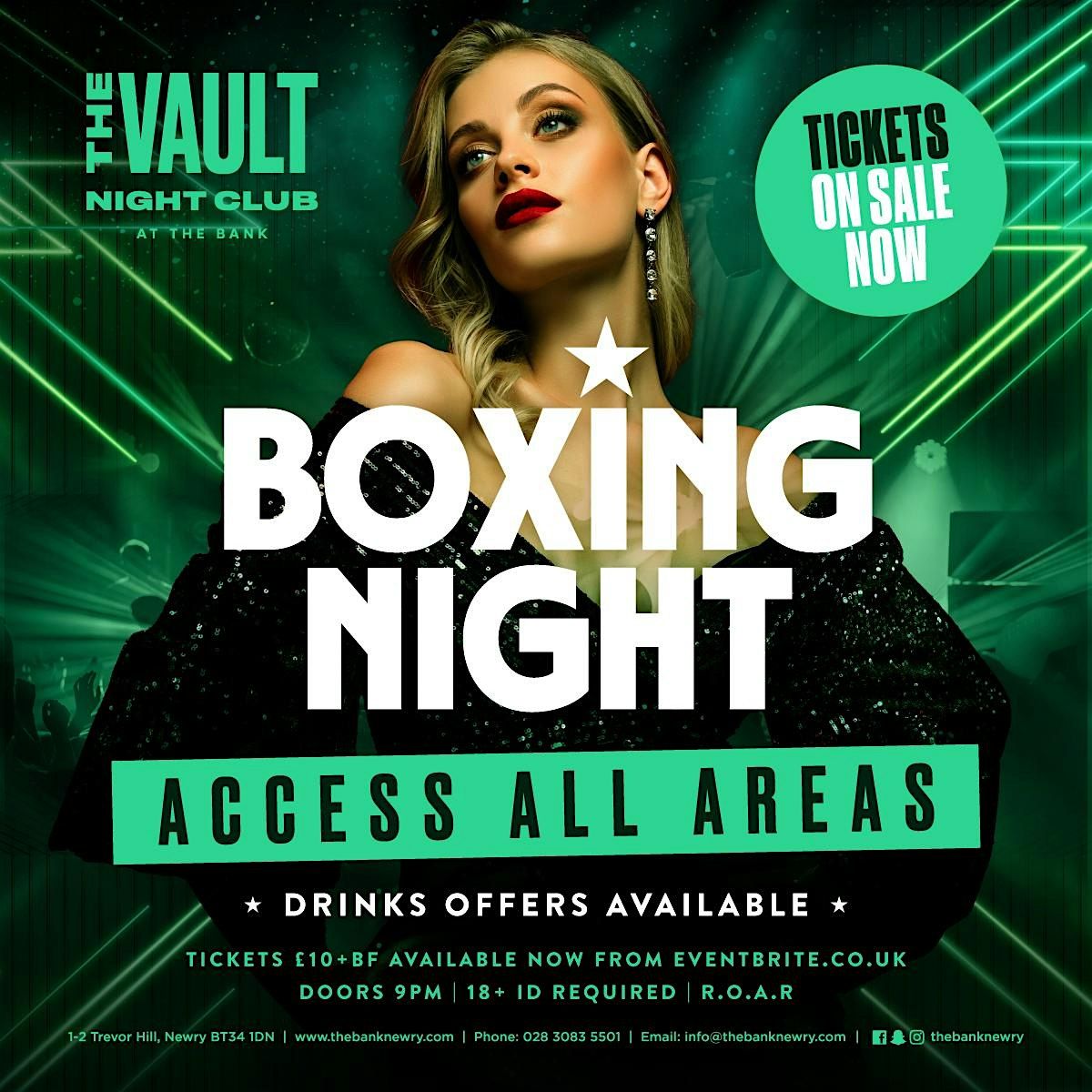 BOXING NIGHT ACCESS ALL AREAS | Vault nightclub at the Bank complex, Newry