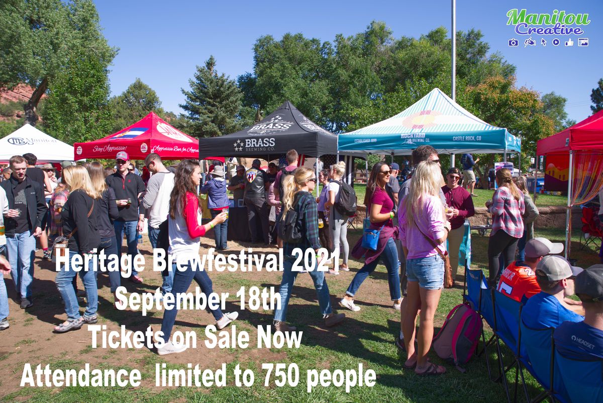 6th Annual Heritage Brew Festival Memorial Park Manitou Springs Co September 18 21