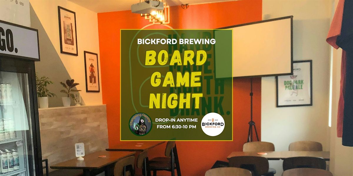 Board Game Night at Bickford Brewing in Downtown Toronto
