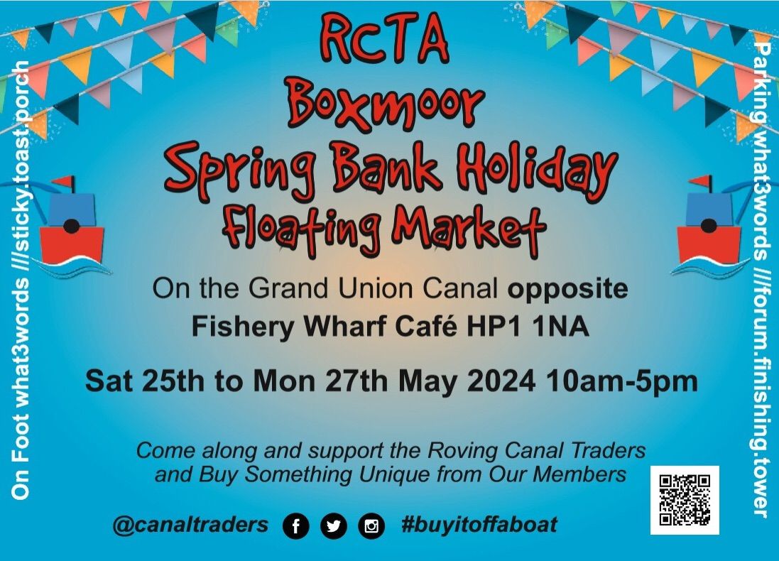 RCTA BOXMOOR SPRING BANK HOLIDAY FLOATING MARKET | Fishery Wharf Cafe ...