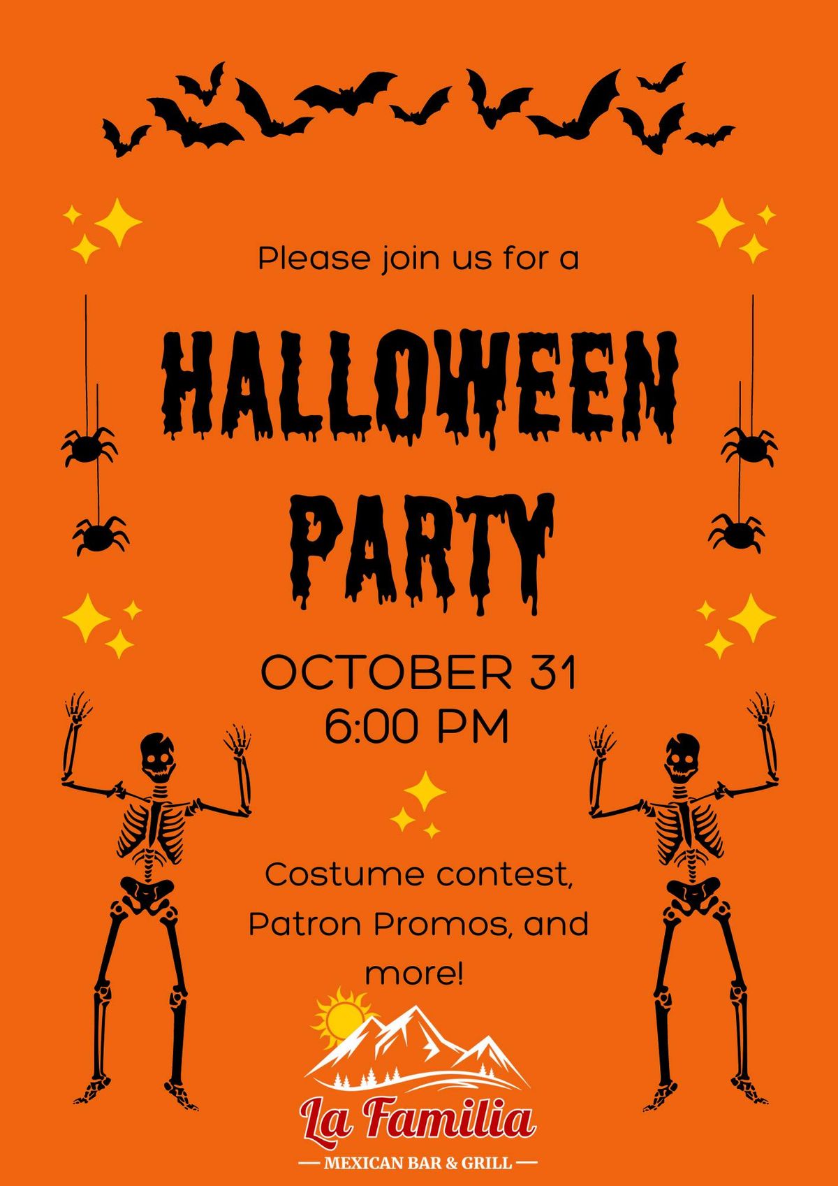 La Familia Halloween Party 588 Tenney Mountain Hwy, Plymouth, NH