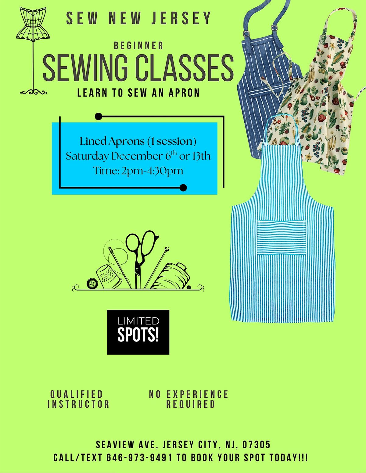 Apron Making Sewing Class