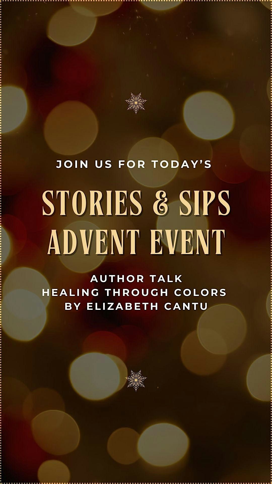 Stories and Sips | Author Talk: Healing through Colors by Elizabeth Cantu