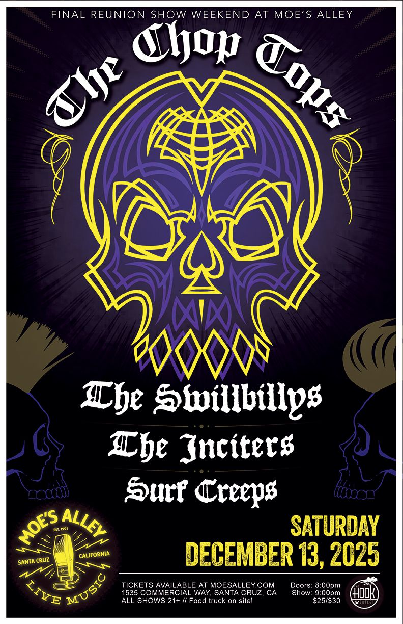 The Chop Tops - Backyard Blues Band and The Swillbillys at Moes Alley