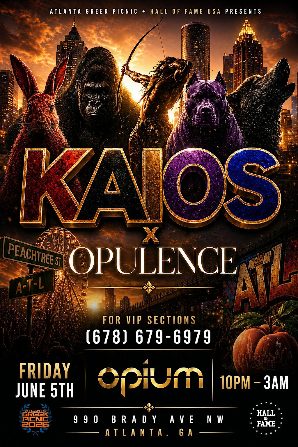 KAIOS x OPULENCE - THE OFFICIAL AGP WEEKEND KICKOFF