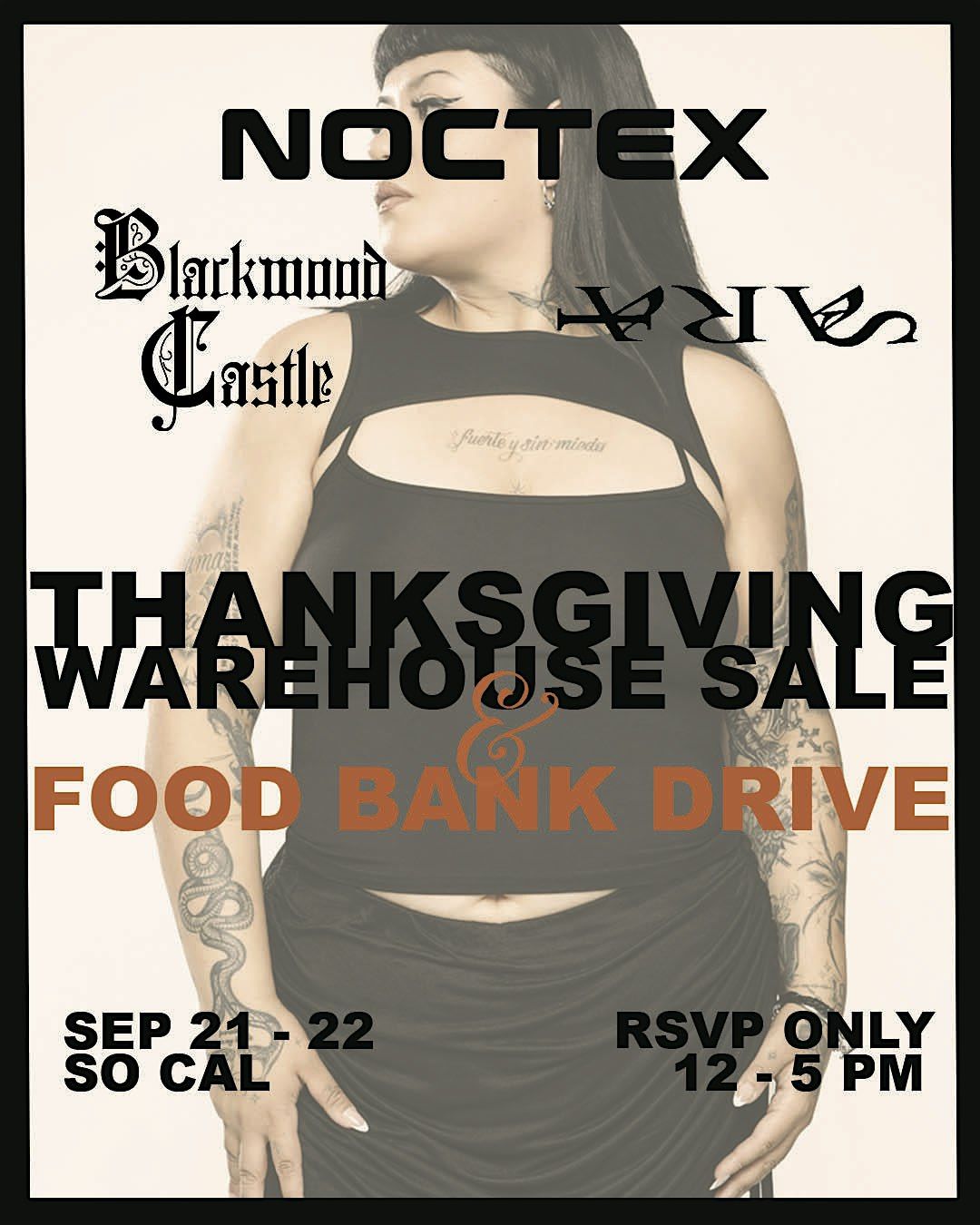 NOCTEX Warehouse Sale + Food Drive ft. Blackwood Castle +  Sarai Nissan