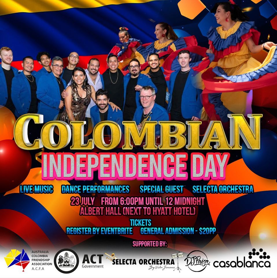 Colombian Independence Day 2022 Albert Hall, Canberra July 23, 2022