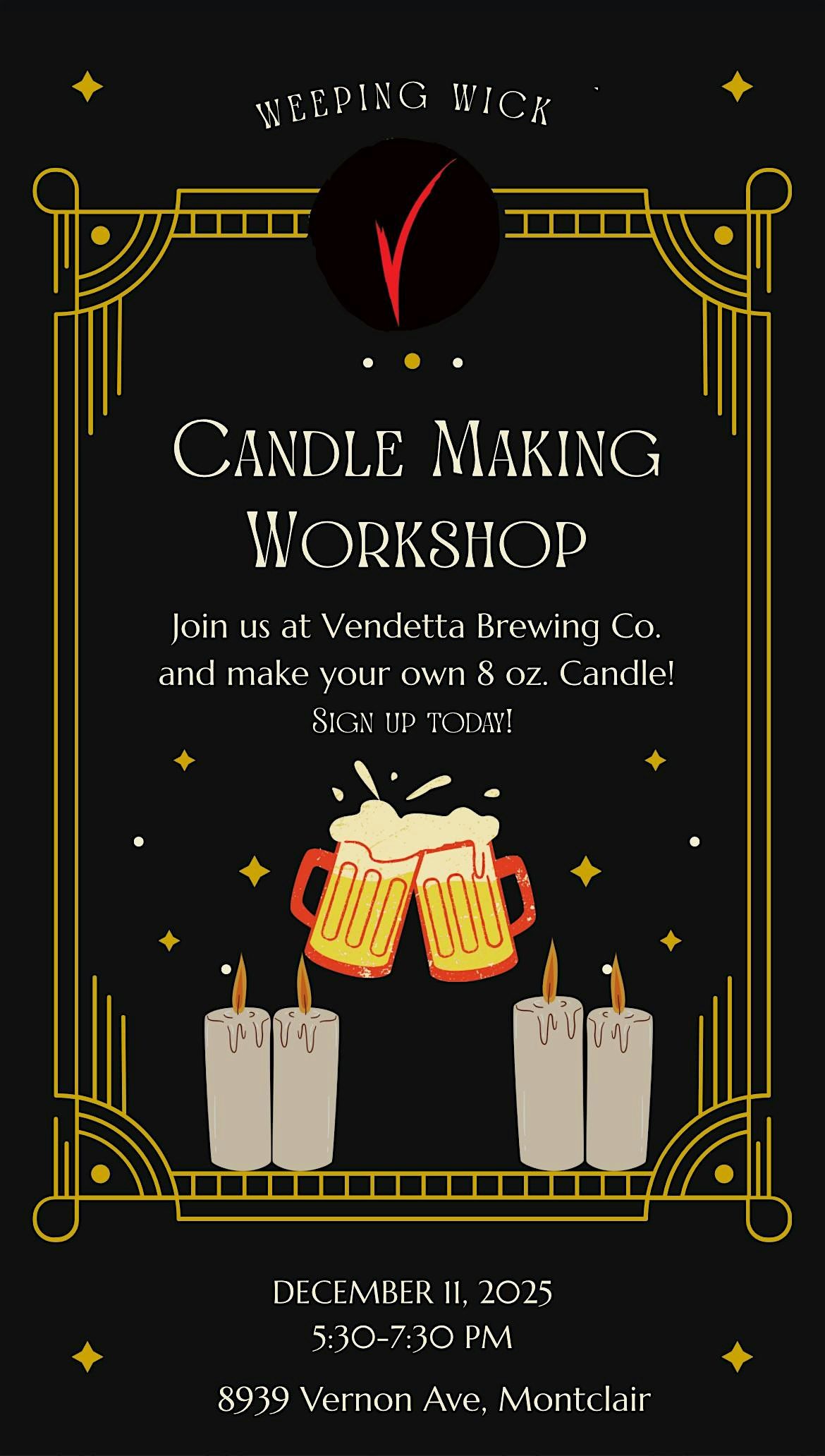 Candle-Making Workshop @ Vendetta Brewing Co.