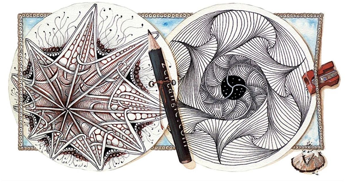 Christmas Zentangle: A Mindful Drawing Workshop in Brighton