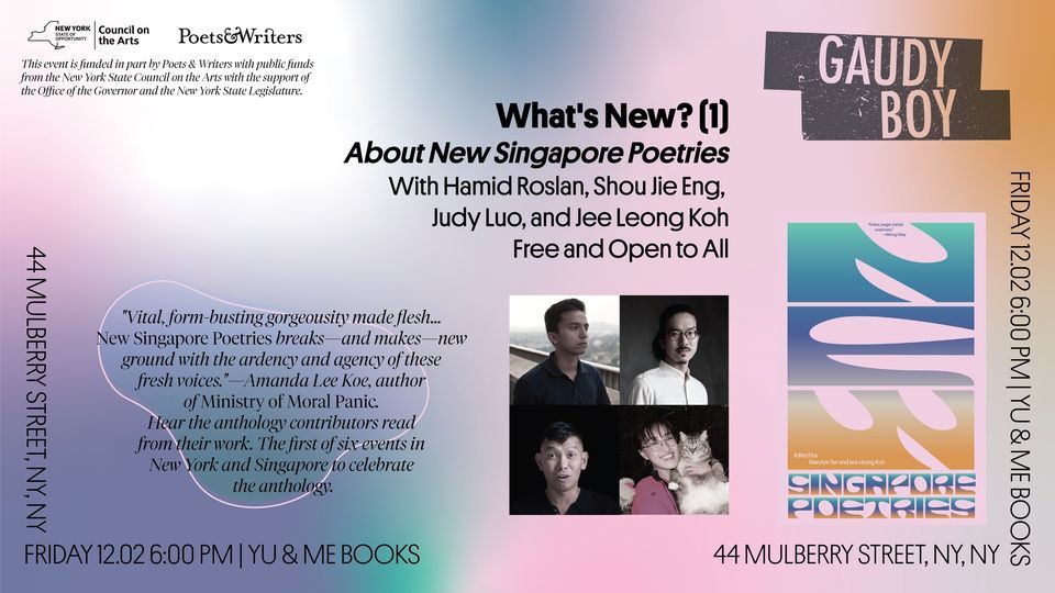 What's New? (1) About New Singapore Poetries