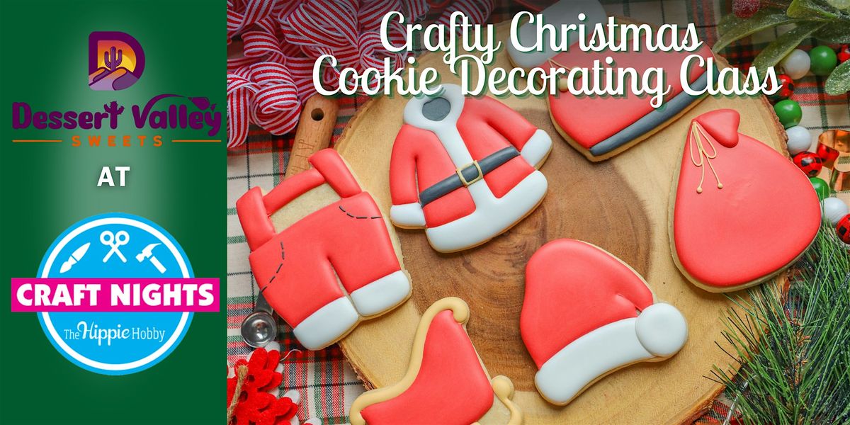 Crafts and Christmas Cookie Decorating Class at Craft Nights Studio