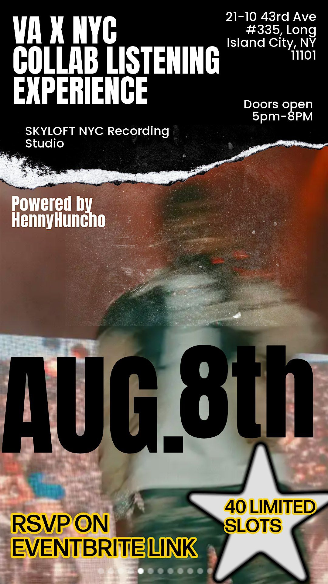 VA X NYC Collab Listening experience