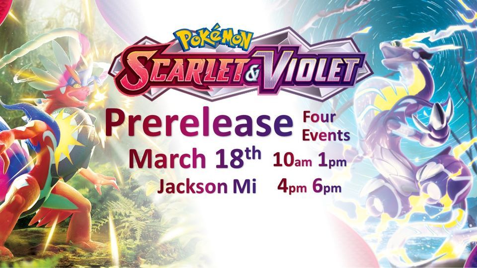 Pokemon Scarlet and Violet Prerelease tournament 4 Events 10, 1, 4, 6