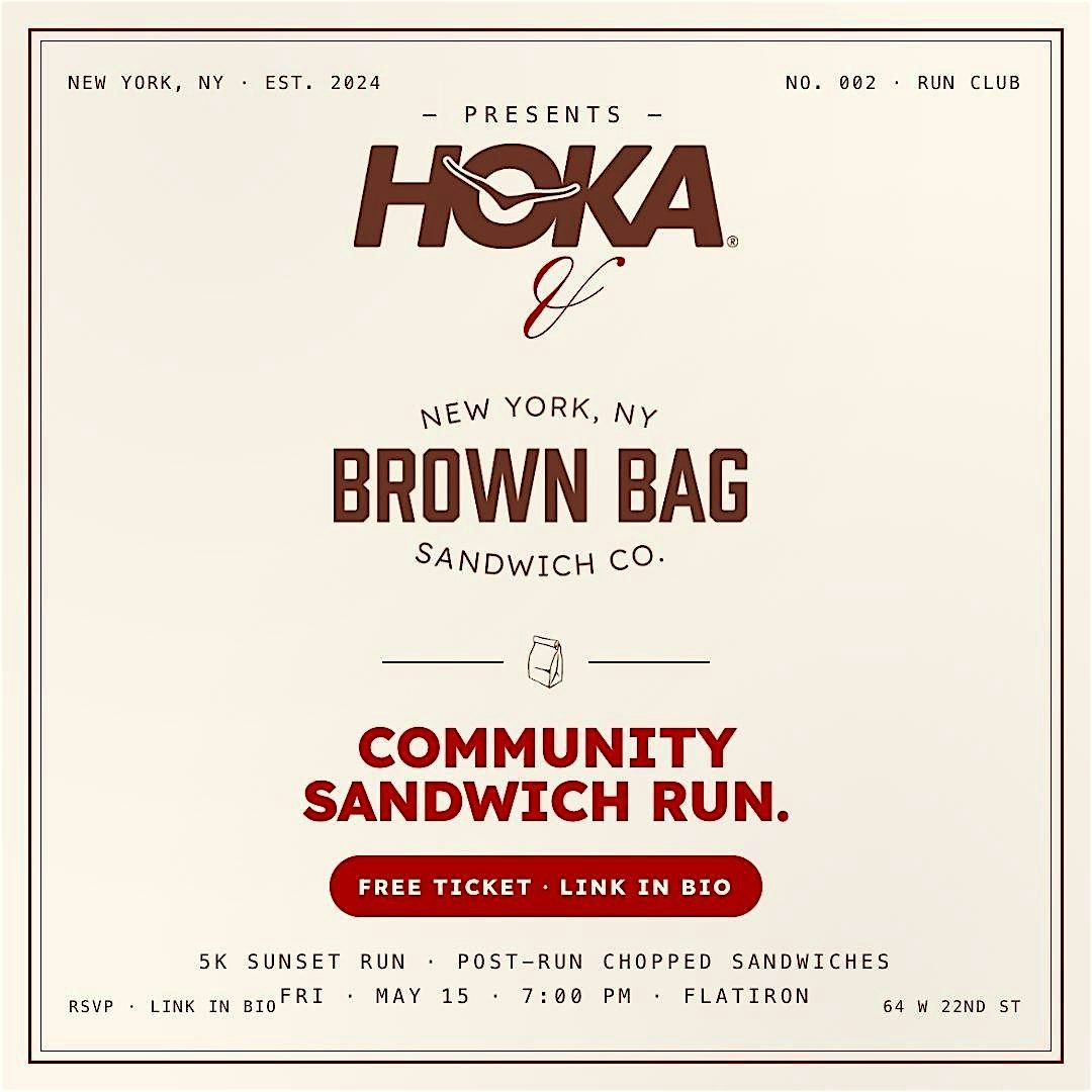 HOKA x Brown Bag Sandwhich Co. Community Run