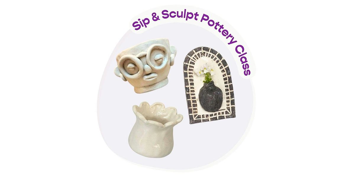 Sip & Sculpt Pottery Workshop on the Patio