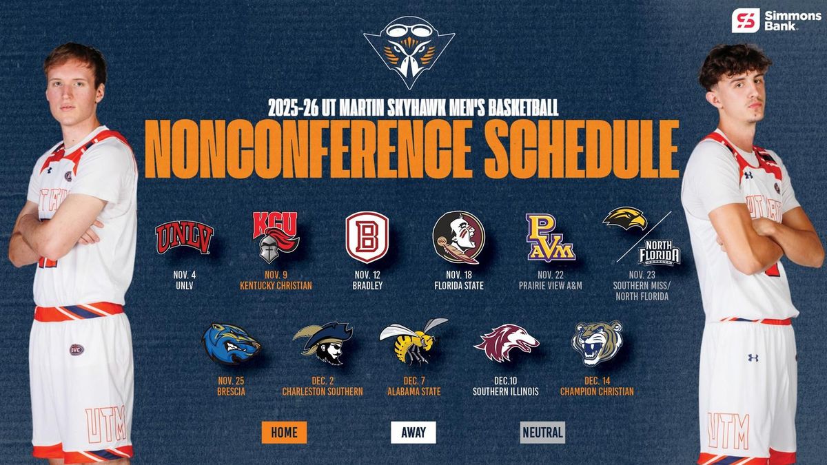 UT Martin Skyhawks at Southern Illinois Salukis Mens Basketball