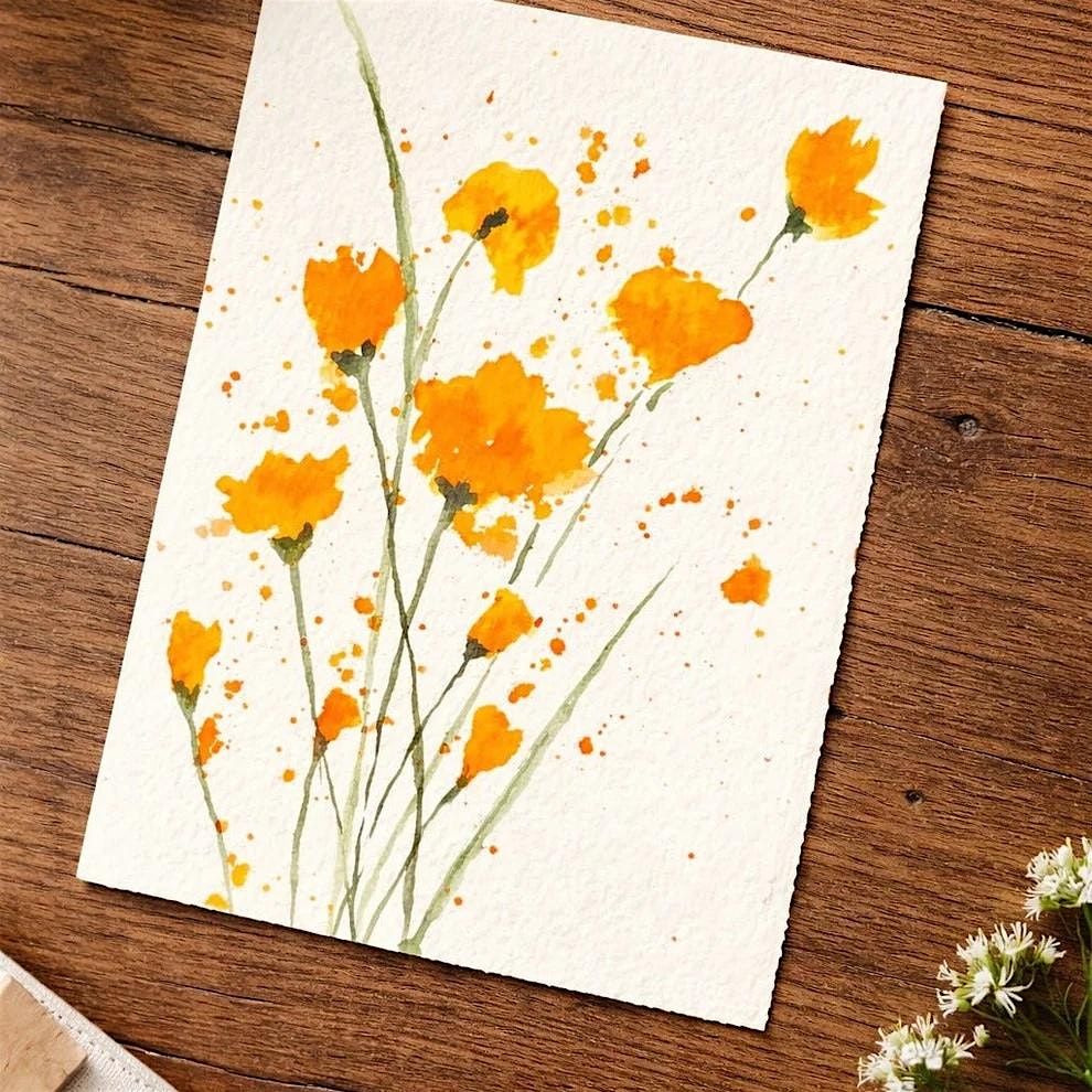 Watercolor Floral Doodles
