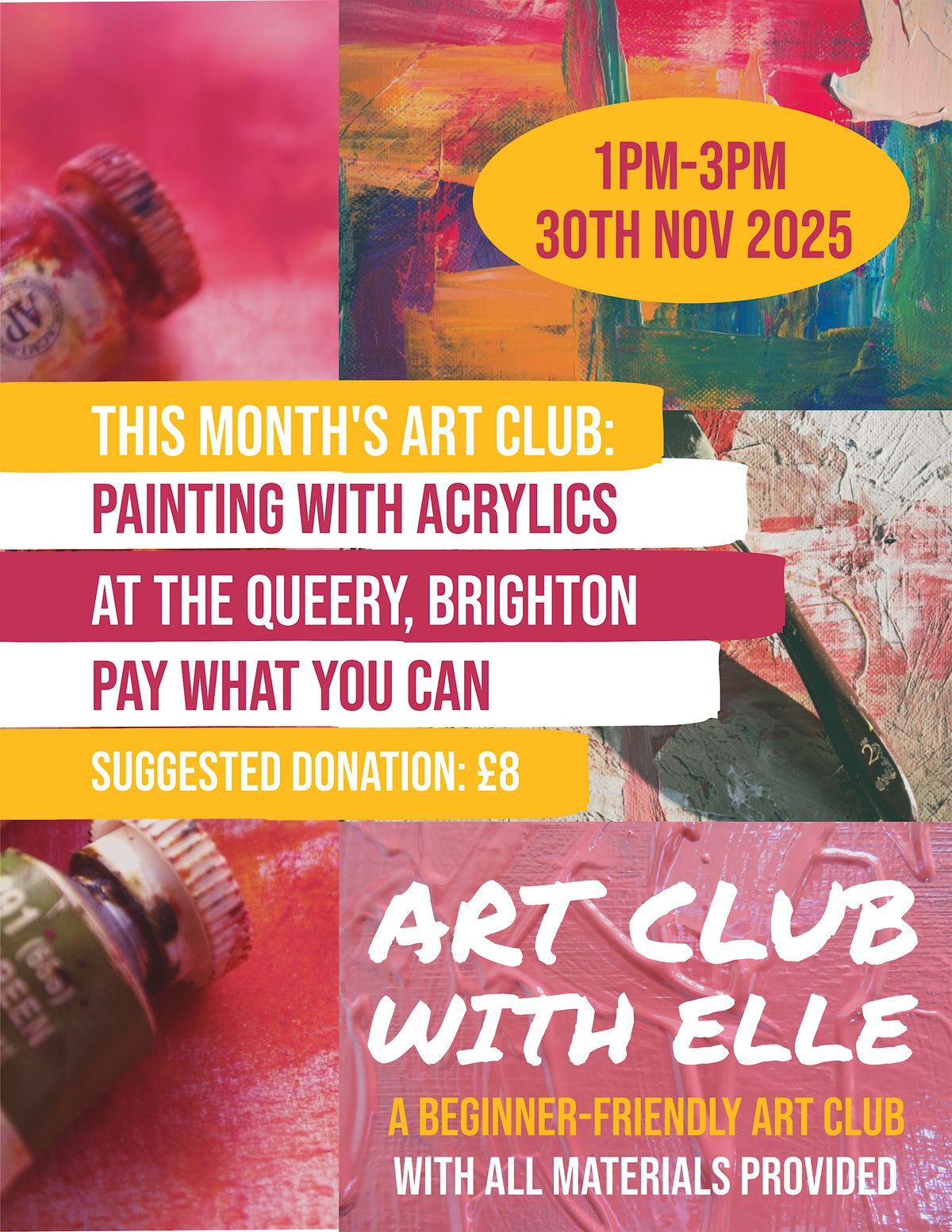 Art Club with Elle @ The Queery, Brighton: Bauble Painting!
