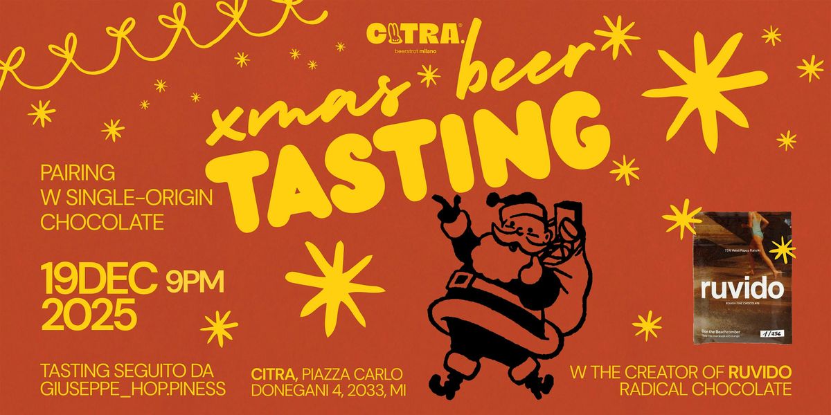 XMAS TASTING EVENT pairing w RUVIDO radical chocolate