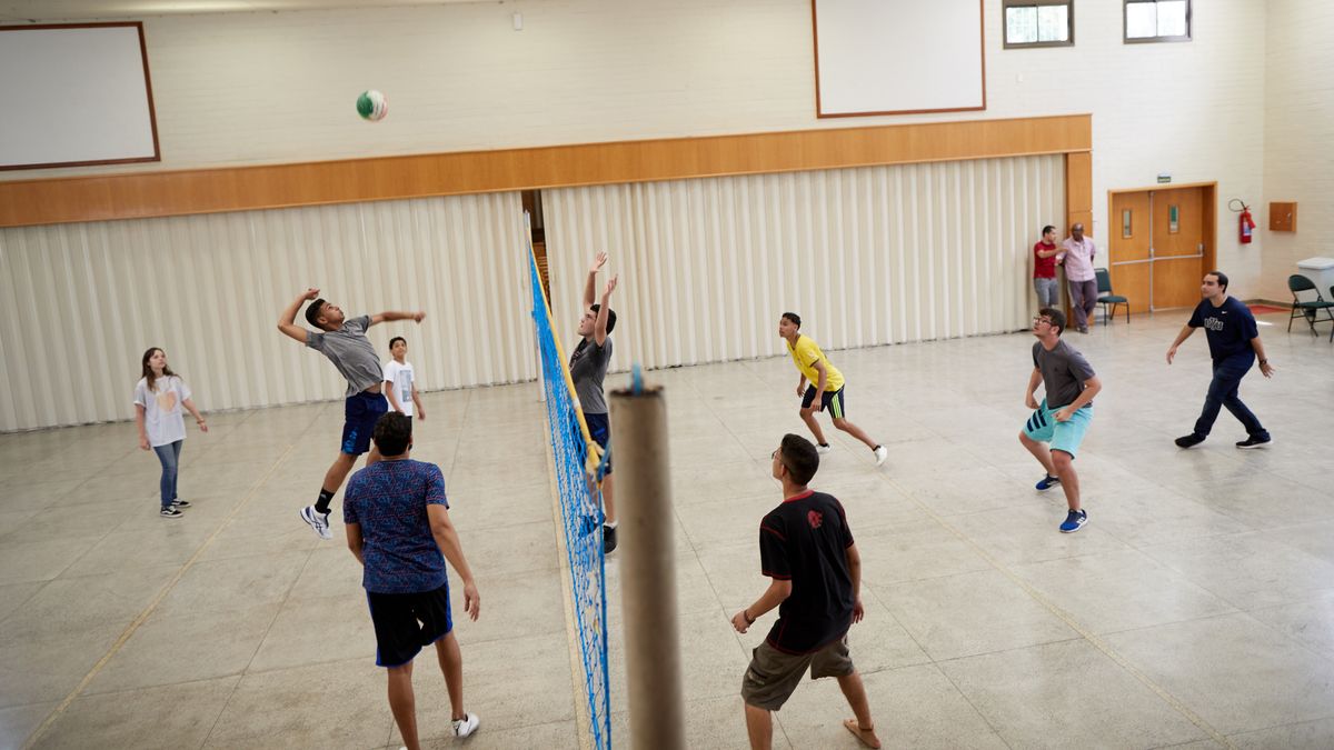Volleyball with the Missionaries