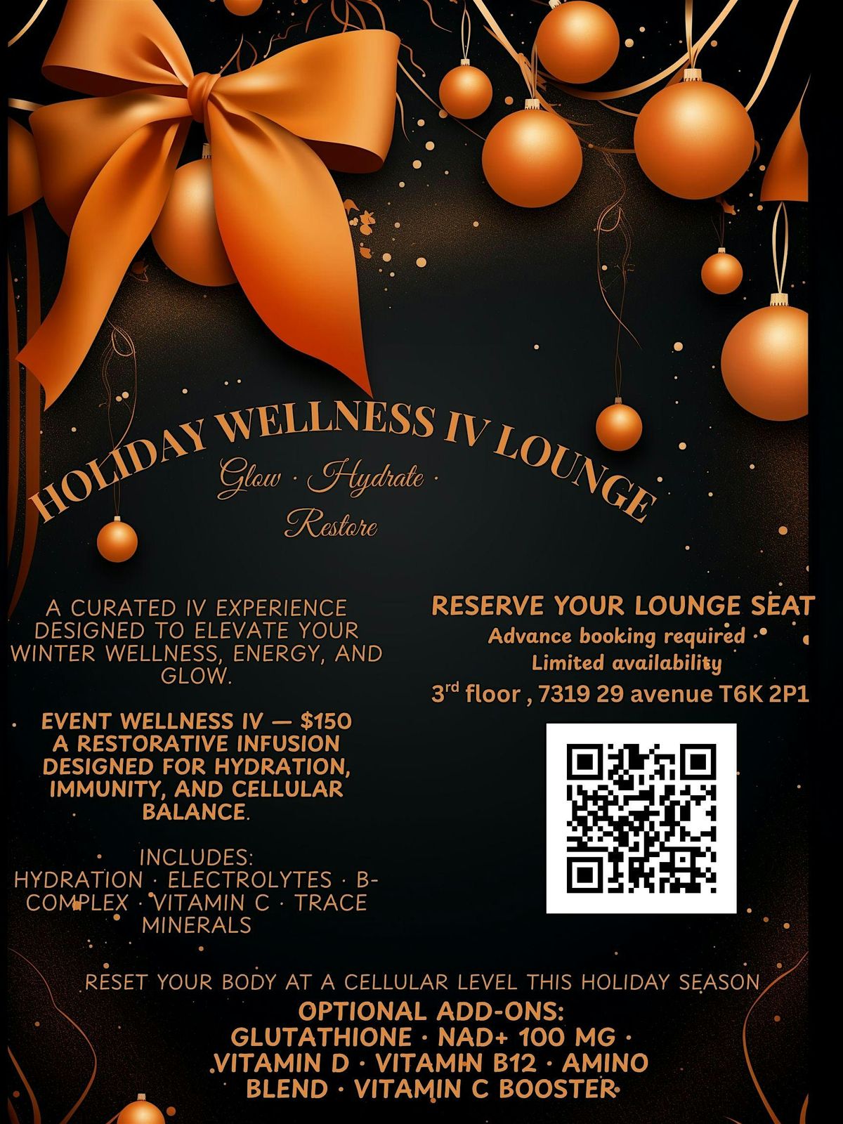 Holiday Wellness IV Lounge