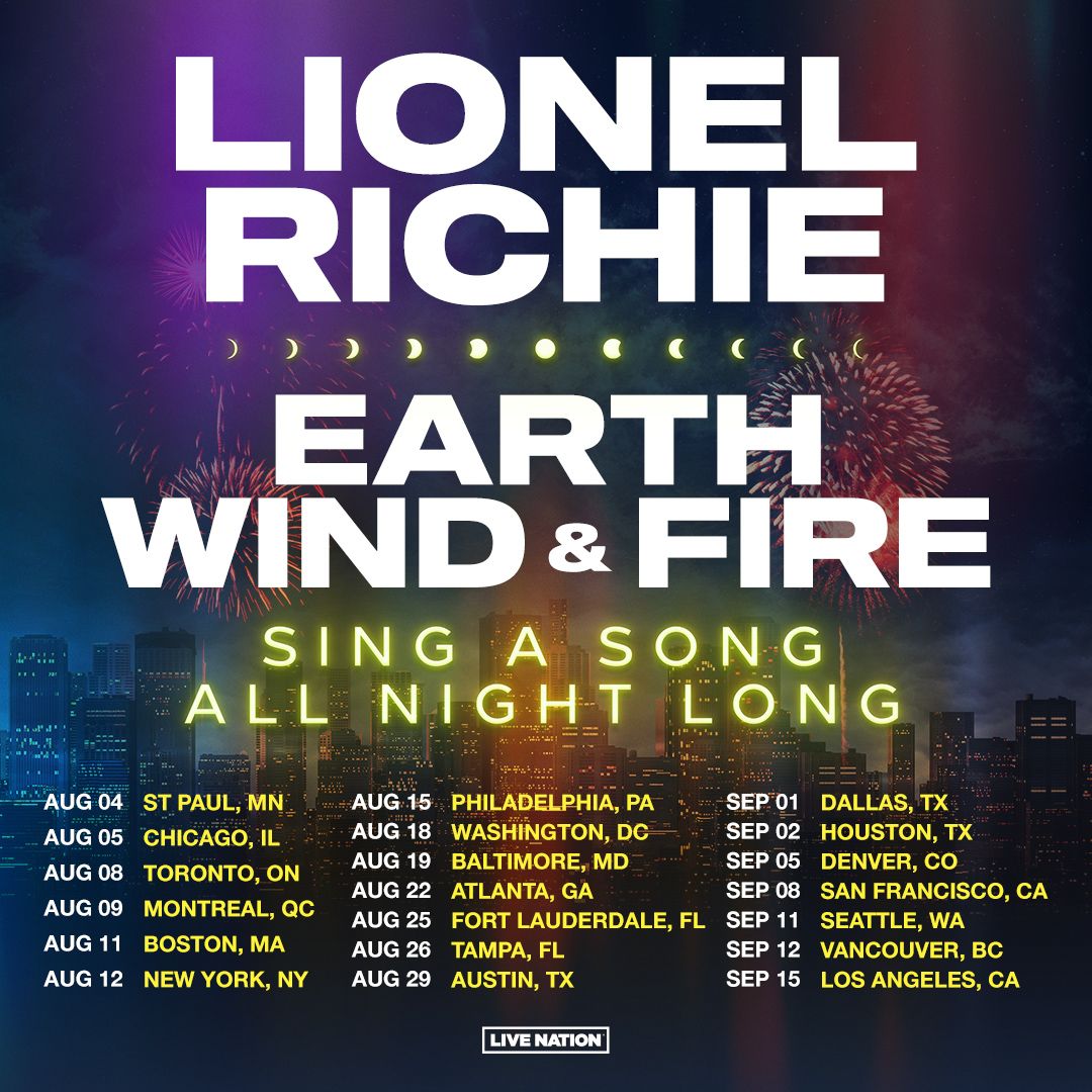 Lionel Richie with Earth Wind and Fire at Frost Bank Center