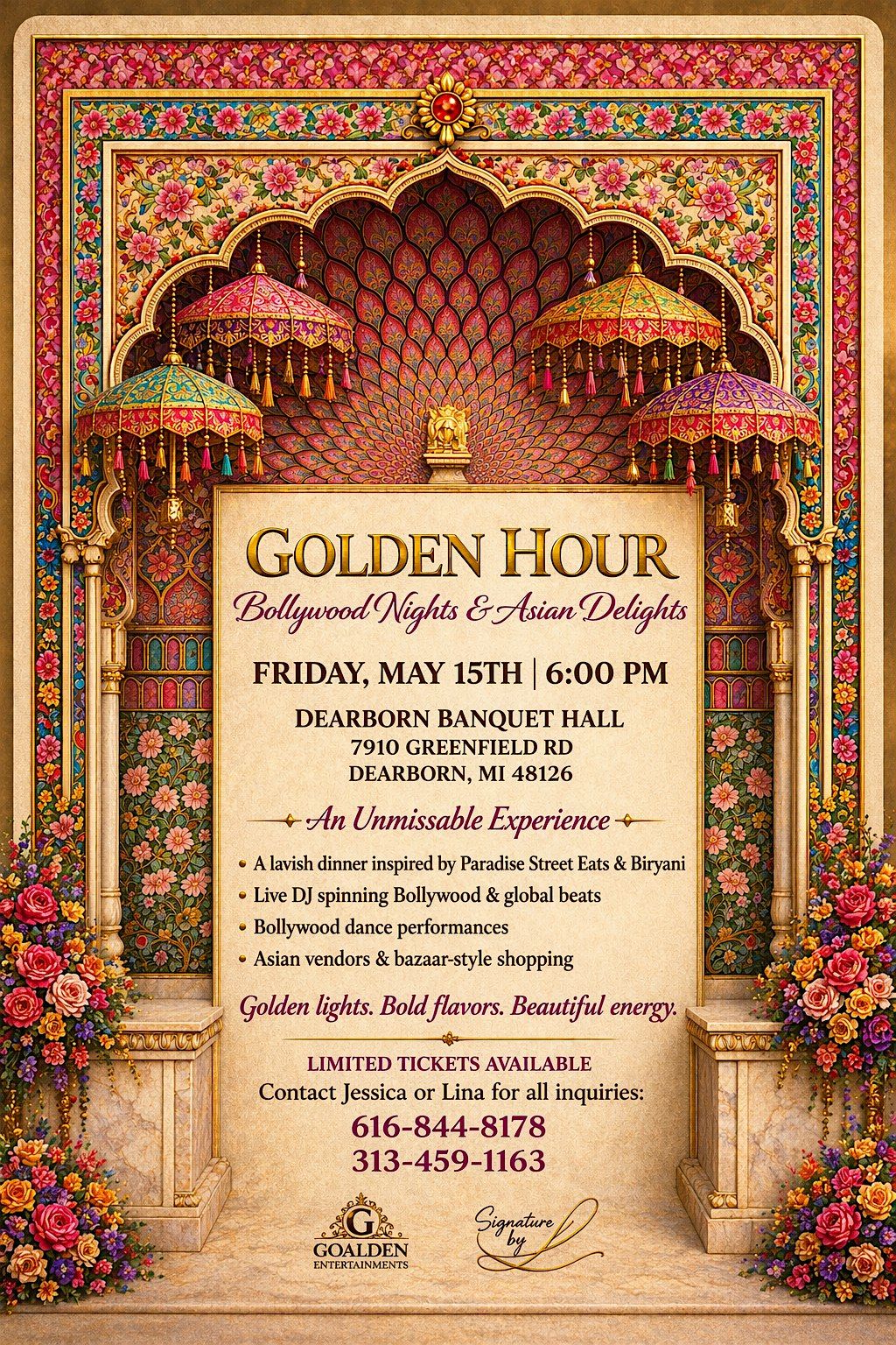 Golden Hour - Bollywood Nights & Asian Delights